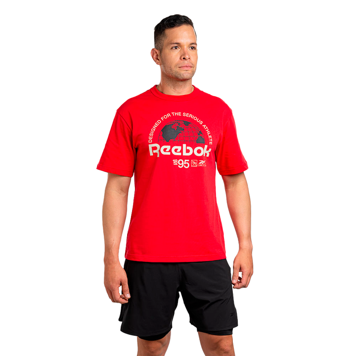100037040 T-shirt de manga corta Reebok para hombre 