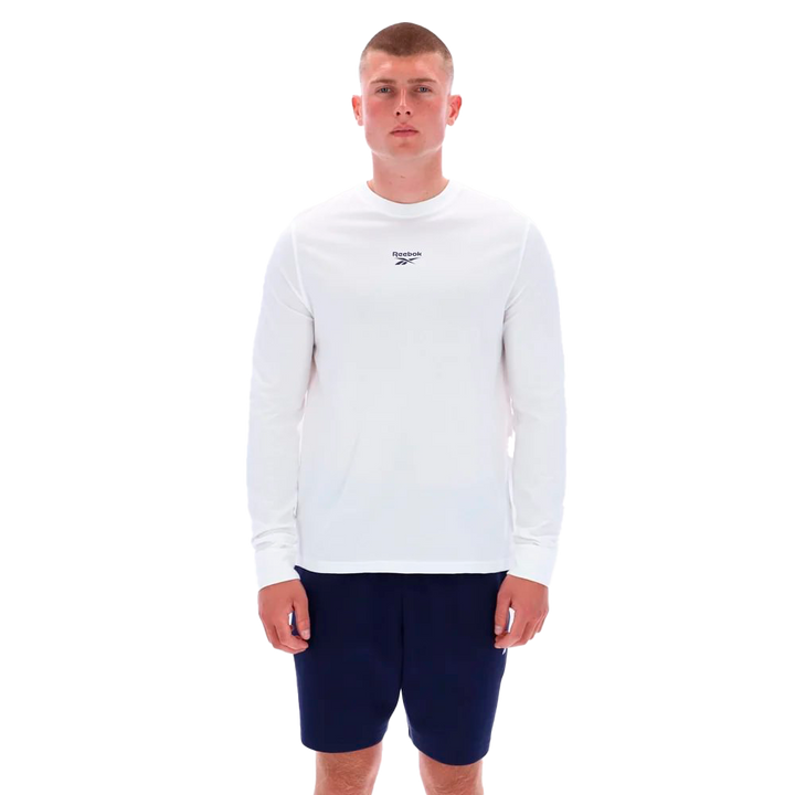 100240819 Suéter de manga larga James Frnt Bk Logo Reebok para hombre 