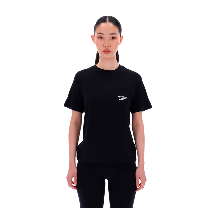100241396 T-shirt de manga corta Identity Small Logo Pocket Reebok para mujer 
