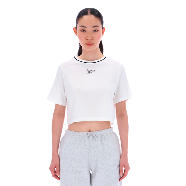 100241420 T-shirt de manga corta Blackely Cropped Reebok para mujer 