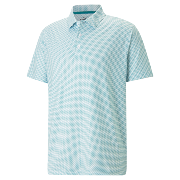 537455 02 Camiseta polo de manga corta Mattr Grids Puma para hombre 