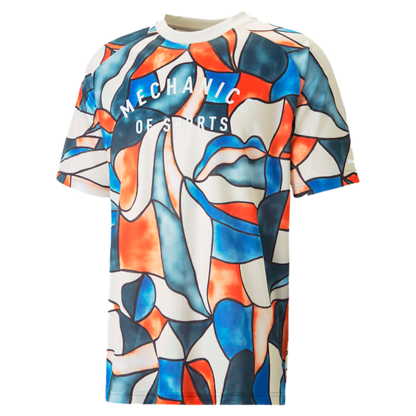 538021 20 T-shirt de manga corta Track Meet Printed Active Puma para hombre 
