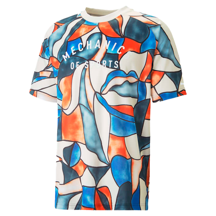 538021 20 T-shirt de manga corta Track Meet Printed Active Puma para hombre 