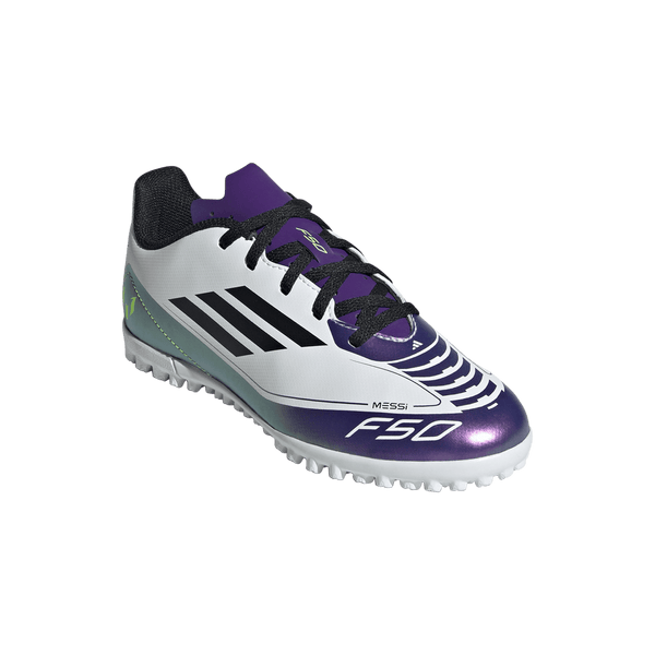 IE9090 Taquillos de fútbol Messi F50 Club cesped artificial (Adolescentes) adidas unisex