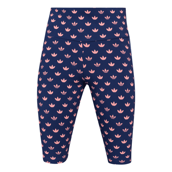 IY0321 Mallas Cortas Monogram Trifolio adidas para mujer