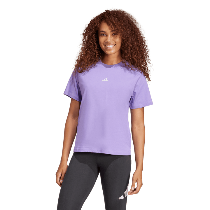 JI6076 ESSENTIALS SMALL LOGO COTTON T-SHIRT adidas para mujer