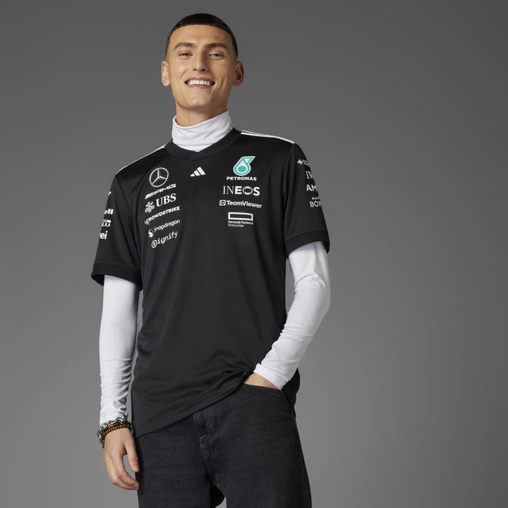 JW5361 JERSEY DE PILOTO MERCEDES - AMG PETRONAS FORMULA ONE TEAM adidas para hombre