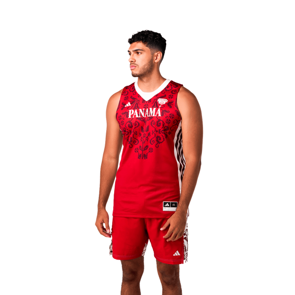 KL1706 Jersey local adidas + Federación Panameña de Baloncesto 25-26 para hombre adidas para hombre