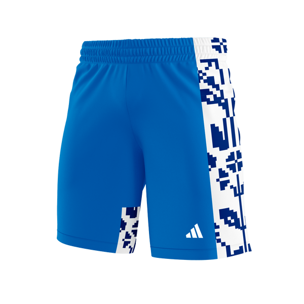 KL1711 Shorts visitante adidas + Federación Panameña de Baloncesto 25-26 para mujer adidas para mujer