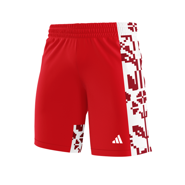 KL1712 Shorts local adidas + Federación Panameña de Baloncesto 25-26 para mujer adidas para mujer